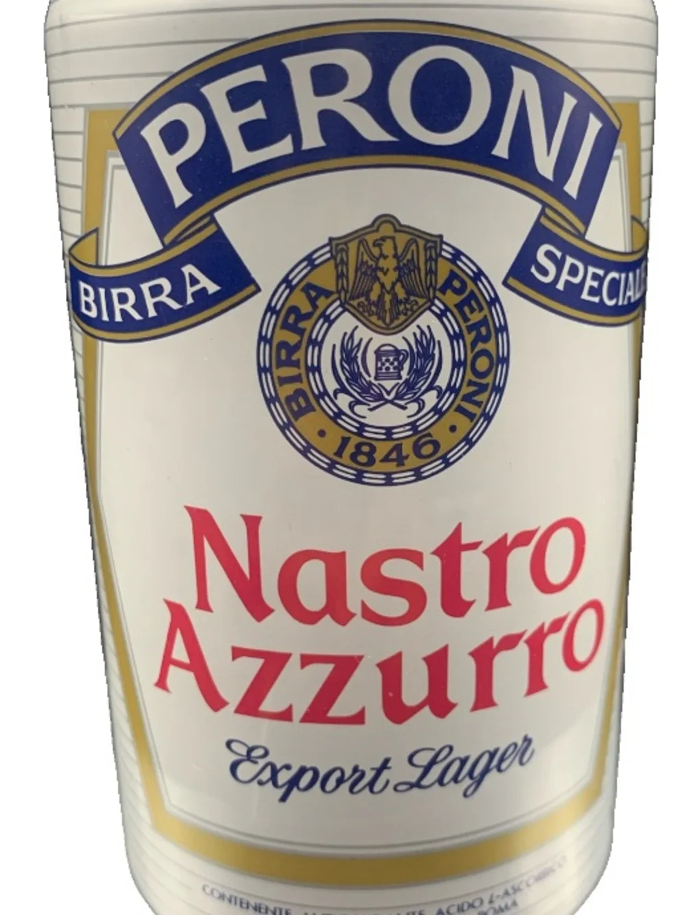 Vintage Beer Can Peroni Nastro Azzurro Export Lager Pull Tab Empty Italy